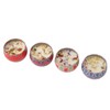 4pcs Dried Flower Aromatherapy Candle Set Long Lasting Aroma Scented