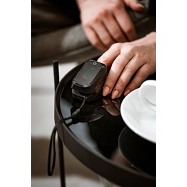 OROMED DBAJ O ZDROWIE Black Finger Pulse Oximeter with TFT Display and Lanyard Control of Pulse, Heart Rate and Oxygen Content Oximeter Black