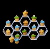 Black Honeycomb Hexagon Cake Display Stand