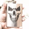 HipFlaskPlus 8oz Evil Skull Stainless Steel Flask