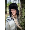 Rabbit Fur Ushanka Winter hat Black-55