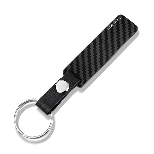 T-carbon Carbon Fiber Keychain - Lightweight & Durable Key Ring,