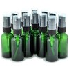 Vivaplex, 12, Green, 1 oz Glass Bottles, with Black Fine
