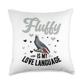 African Grey Parrot Food African Grey Parrot Clothes Parrot Throw Pillow