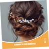 Healeved Blue Rhinestone Bridal Hair Comb Elegant Crystal Wedding Hairpin