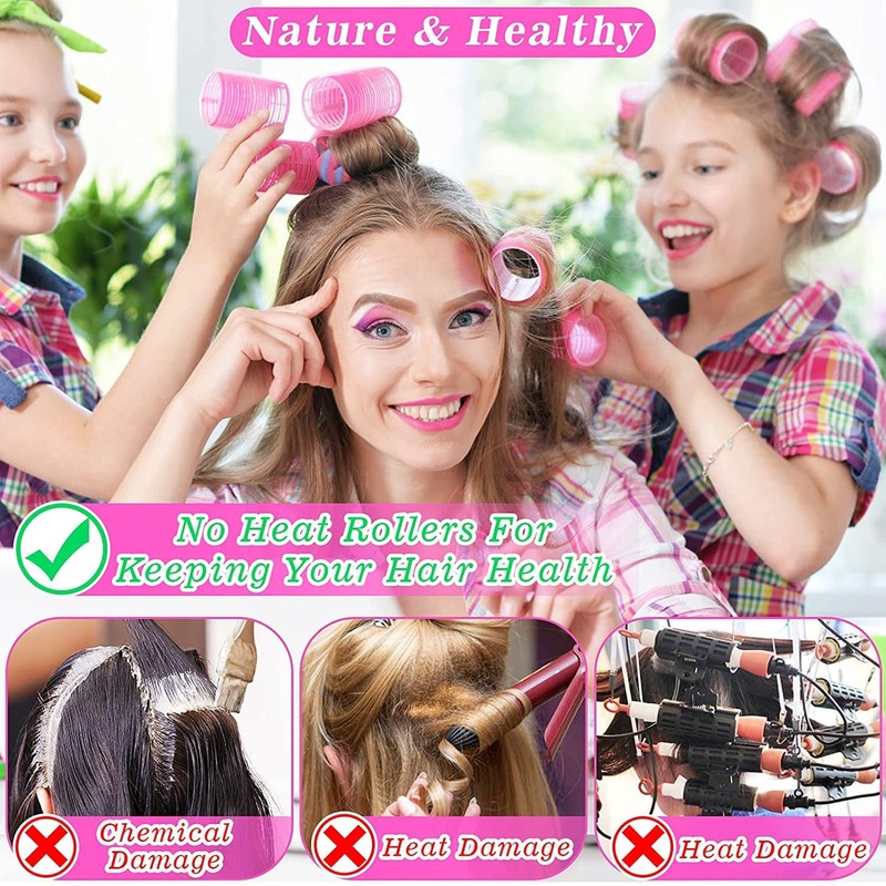 Teogneot Curler Set Hair Rollers 6 mm, 48 mm and
