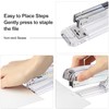 Transparent Acrylic Stapler for Office, Clear Staplers for Desk, Silver