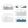 XMZZMX Mountain Peak Overlapping Metal Cutting Dies for Card Making,