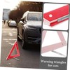 Gatuida 2pcs High Visibility Reflective Triangles for Roadside Safety Emergency