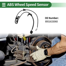 Motoforti ABS Wheel Speed Sensor ABS Sensor Anti-lock Braking System Sensor for Toyota Camry Avalon 2010-2013 No.8951633060 Rear Left