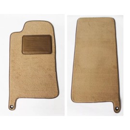 AFM NEW! Tan Floor Mats 1998 - 2003 Jaguar XJ8 Set of 4 with Heel Pad  Rubber Back