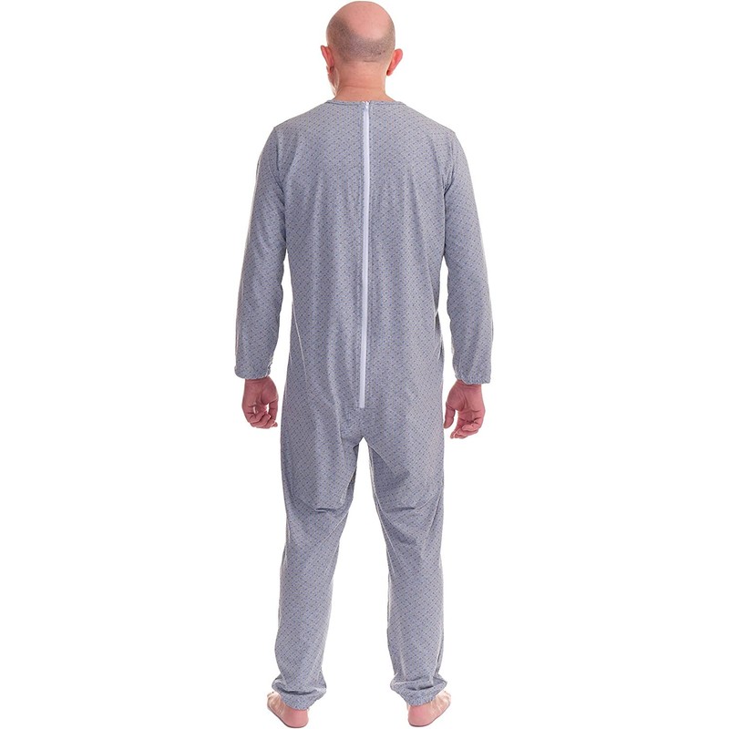 Ferrucci Comfort, Serenità Long Sleeve 1 Zip Back Summer Pyjamas,
