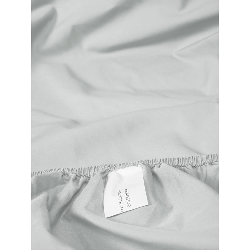 ESSENZA Fitted Sheet Mint Grey, 180 x 200 cm, 100%