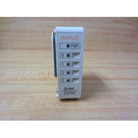 SMC EX250-IE3 24 VDC, 3 PIN, 4 INPUTS, 8 MA, Input Unit, M8 Connector