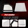 FZJDSD Engine Air Filter & Cabin Air Filter Combo Set