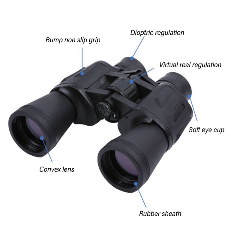 Bird Watching Binoculars 10x Zoom Lens HD Super Bright Binoculars