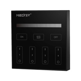 LIGHTEU®, Miboxer 4 Zone Remote Brightness Dimmable 2.4Ghz RF Remote Control, B1-B