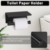 TURS 5-Pieces Matte Black Bathroom Hardware Accessories Set SUS304 Stainless