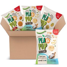 PeaKaPop Veggie Chips – Plant-Based, Healthy Veggie Crisps with Pea, Lentil & Chickpea Protein – Vegan, Gluten-Free, Popped Chips – Snack Size for Kids & Adults – 1 oz Bags (15-Pack) – Variety Pack 2