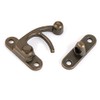 HIGHPOINT Hook Latch Large Antique Brass 1-Piece with Screws
