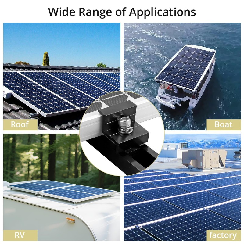 Anbte Solar Panel Mounting Brackets, Included 10 x 4.72 in
