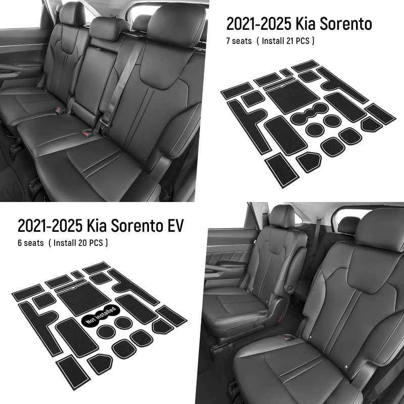 ZZEQYG Center Console Liner for Kia Sorento 2021 2022 2023