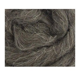 Dark grey natural Herdwick wool rovings/tops