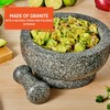 IMUSA 8.5" Traditional Heavy Duty Polished Granite Molcajete for Fresh