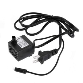 WICHEMI Fountain Pump with Light Indoor Fountain Water Pump Kit for Tabletop Water Fountain without Rolling Ball, Desktop Waterfall Fountains Submersible Pump Replacement - Colorful Light