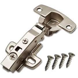SOTECH Hettich Sensys Pot Hinge 8645i TH52 110 Degree Corner Stop Height / Distance 1.5 mm with Soft Close Including M4 x 16 mm Screws Integrated Damping Automatic Hinge for Wardrobe Pack of 4