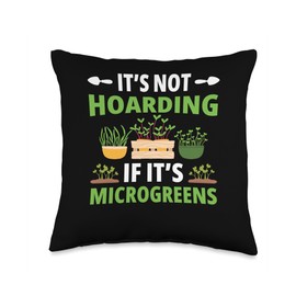 Sprout Farming Kit Microgreens Gardening Supplies Microgreen Throw Pillow