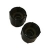 JZAHYUK 2 Pcs Black Plastic Low Point Drain Seals Caps