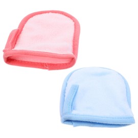 Ipetboom 2pcs Facial Scrub Exfoliator Mitt Deep Exfoliating Gloves Body Scrub Mitt Face Cleaning Mitten Skin Cleanser Dead Dry Skin Remover Exfoliator Tool