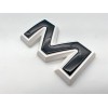 Auto Front & Rear GMC White Black OVERLAY Emblem Badge