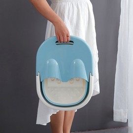 Portable Foldable Foot Bath Spa & Massager Foot Massage - Pink