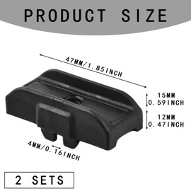 GIONAR 2 Set Magnetic Bit Holders with Screws N095778, Screwdriver Bit Storage Set for Construction Mechanical Work Home DIY N095778,Compatible with DCD720, DCD730, DCD732, DCD735 (Black)