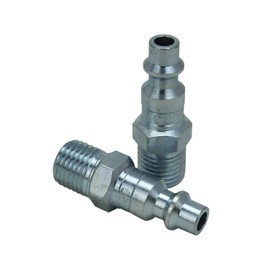 Milton Industrial Air Plug, M-STYLE, 1/4" MNPT, Air Compressor Fitting, Air Hose Quick Connect Fitting, S-727