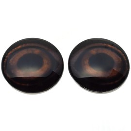 Brown Mallard Duck Realistic Decoy Bird Glass Eyes 6mm to 78mm Jewelry Making Art Part Fowl Taxidermy Sculpture Flatback Dome Cabochons (10mm)