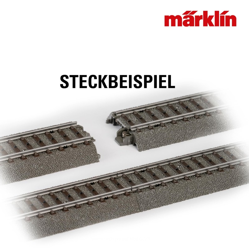 Märklin 24130 Curved Track, Set of 6, C-Track, H0 Gauge