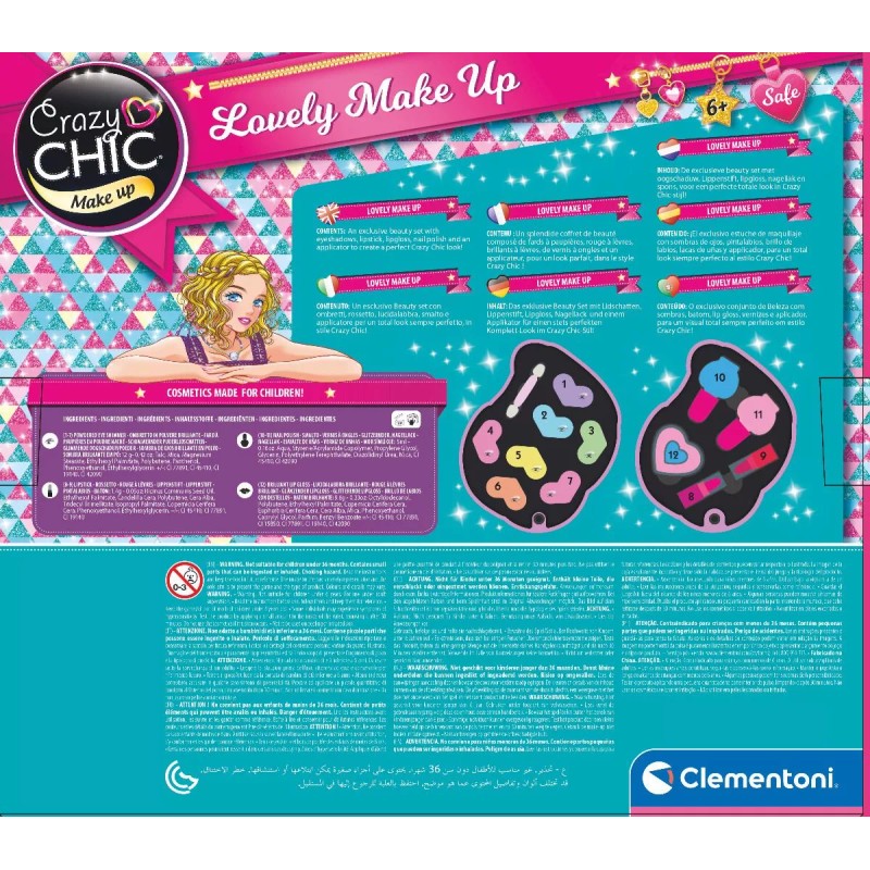 Clementoni Kit De Maquillaje Estuche Sirena Clementoni Crazy Chic Cool