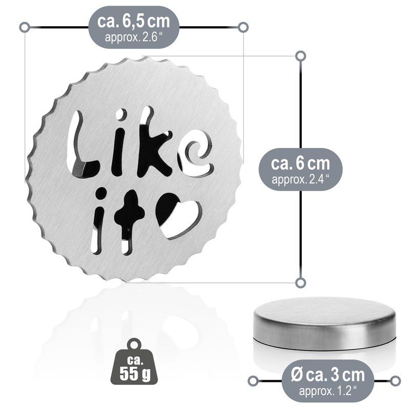 com-four® 8x tablecloth weights - tablecloth weights made of stainless