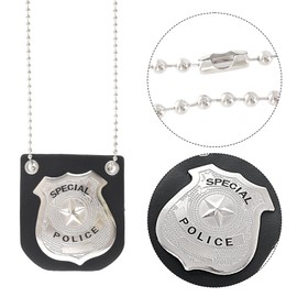 CXNXFD Police Role Play Toy Set Detective Set Accessories with Police Badge Handcuffs with Keys Whistle Police Role Play Costume Accessory for Dress Up Play Costume Carnival Cosplay