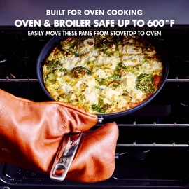 GreenPan Chatham Black Prime Midnight Hard Anodized Healthy Ceramic Nonstick, 12" Frying Pan Skillet with Lid, PFAS-Free, Dishwasher Safe, Oven Safe, Black