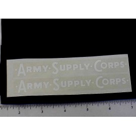 Wyandotte Pair Wyandotte Army Supply Corps Truck Sticker Set WY-024
