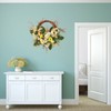 Artificial Wreath Yellow Wild Daisy Half Wreath Easter Decoration Wreath