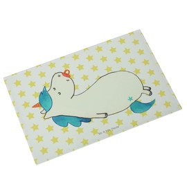 Mr. & Mrs. Panda Medium Glass Chopping Board Unicorn Dummy - Gift, Unicorn, Pegasus, Infant, Glass Chopping Board, Mum, Unicorn, Baby