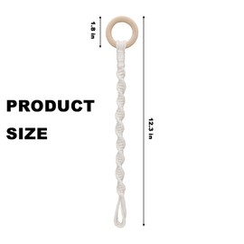 Goufaju 6 Pack Adjustable Plant Hanger Extender Handmade Woven Hanging Basket Extenders