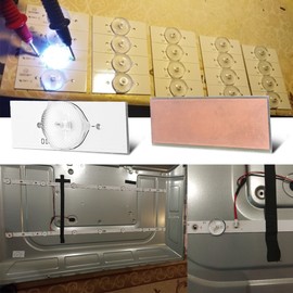 100PCS 3V SMD Lamp Beads with Optical Lens Fliter for 32-65 LED TV Repair with 2M Wire Led Light Strip Parts Accessories