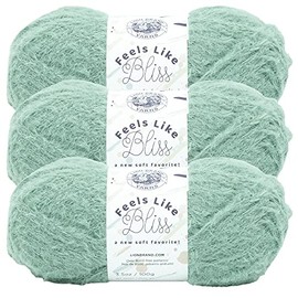 (3 Pack) Lion Brand Yarn Feels Like Bliss Bulky Yarn, Sage