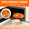 1 Pcs 12 Inch Tortilla Warmer Pouch,Orange Microwave Tortilla Warmer